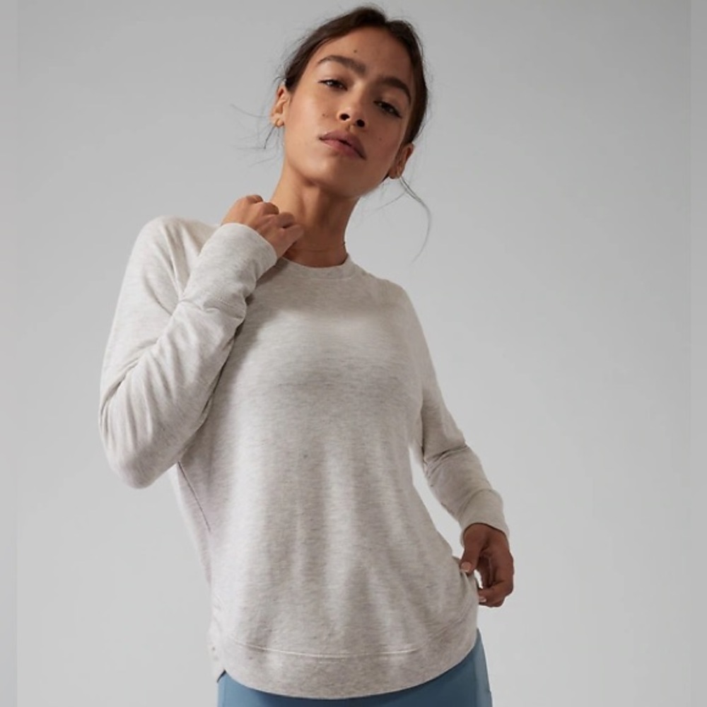 Athleta Mindset Sweatshirt SIZE SP GRAY - Picture 1 of 5